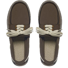 Load image into Gallery viewer, Boat Shoes (Olive/Natural)