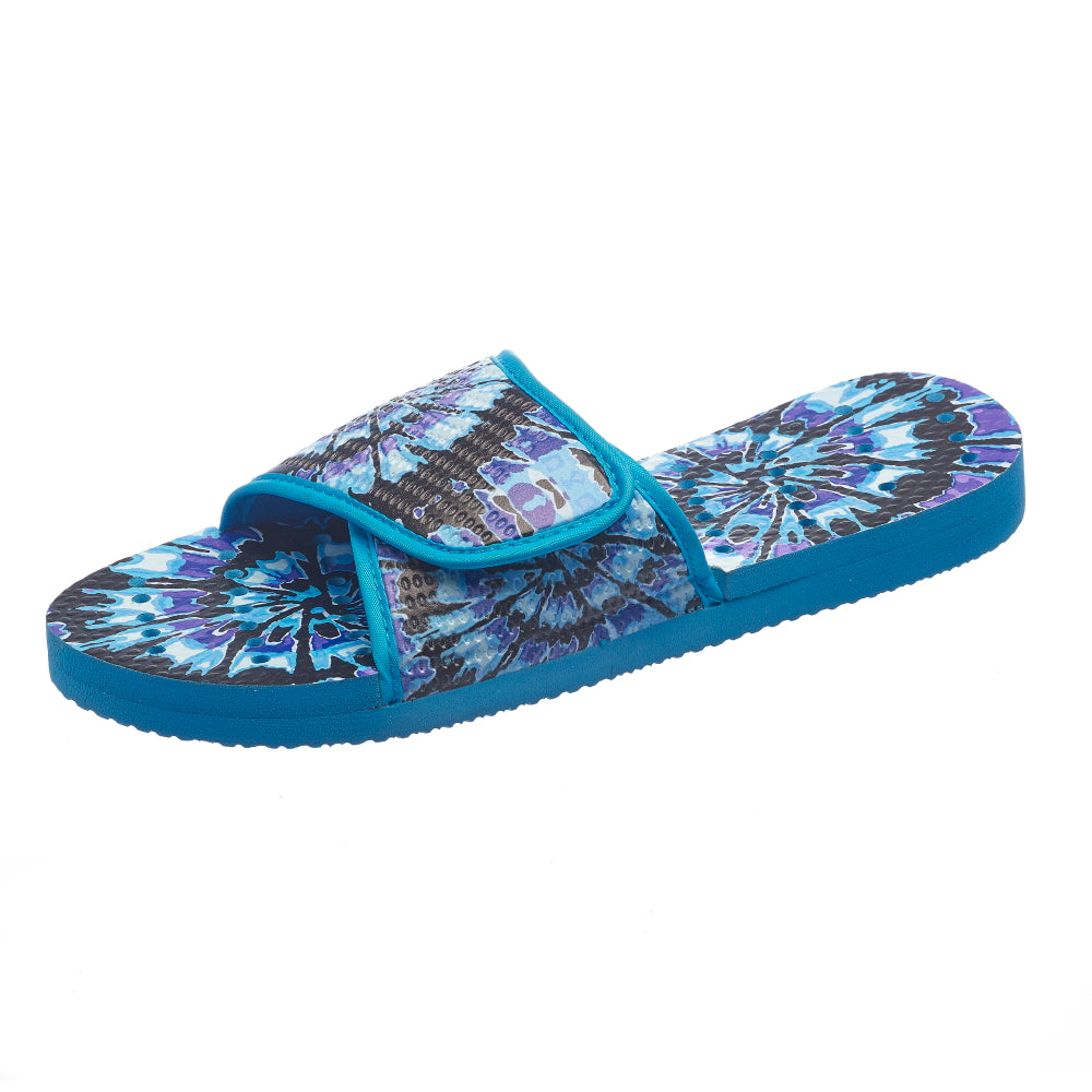 Womens hot sale blue slides