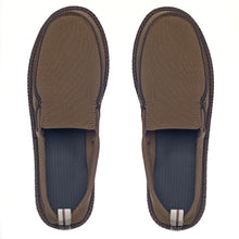 Load image into Gallery viewer, Image of neoprene boat shoes. Olive color. Made by Showaflops