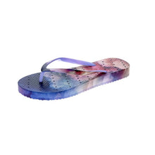 Load image into Gallery viewer, Small Image of Shower Flip Flops by Showaflops. Includes diagonal holes for a Non-Skid Flip Flops w/ Smoke Design