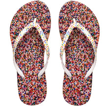 Load image into Gallery viewer, Image of shower flip flops by Showaflops | Sprinkles design
