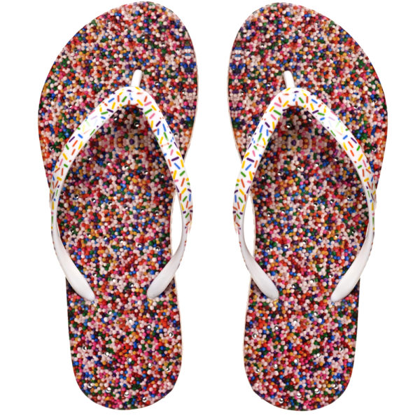 Image of shower flip flops by Showaflops | Sprinkles design
