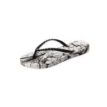 Load image into Gallery viewer, small image of shower flip flops by Showaflops. Abstract design.